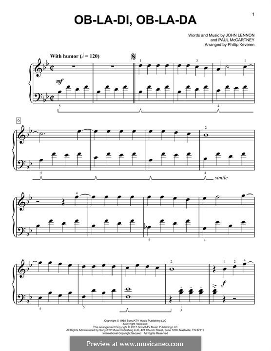 Piano version: Classical version by John Lennon, Paul McCartney