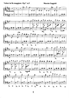 Valzer, Op.7: Valzer No.5 in Re Maggiore by Marzia Gaggioli