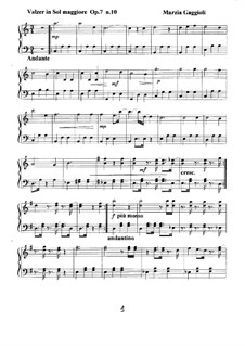 Valzer, Op.7: Valzer No.10 in Sol Maggiore by Marzia Gaggioli