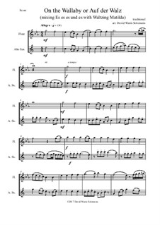 On the Wallaby (or Auf der Walz): For flute and alto saxophone by folklore