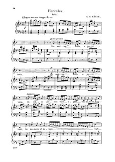 Hercules, HWV 60: The smiling hours, a joyful train. Aria for alto/countertenor by Georg Friedrich Händel
