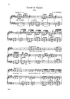 Israel in Egypt, HWV 54: Thou shalt bring them in. Aria for alto/countertenor by Georg Friedrich Händel
