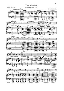 No.3 Every Valley Shall Be Exalted: For tenor and piano by Georg Friedrich Händel