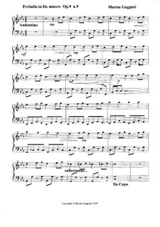 Preludios, Op.9: Preludio No.9 in Do Minore by Marzia Gaggioli