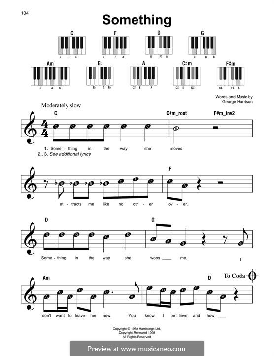 Something (The Beatles): Lyrics and chords by George Harrison