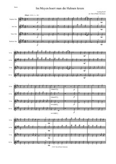 In May you hear the cocks crow: For saxophone quartet by Ludwig Senfl