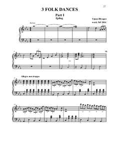 3 народных танца: 3 народных танца by Yunus Blyagoz