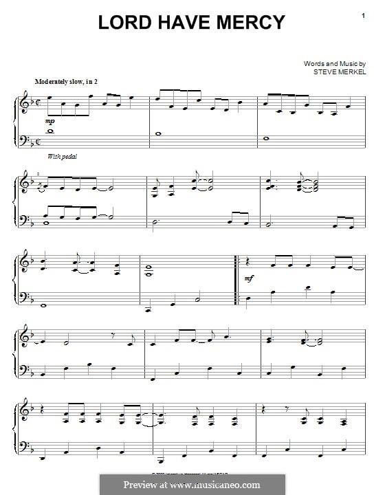 Lord Have Mercy by S. Merkel sheet music on MusicaNeo