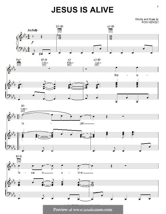jesus is alive by r kenoly sheet music on musicaneo jesus is alive sheet music