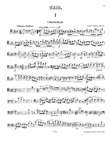 Piano Trio in A Major, Op.12: Cello part by Victor Bendix