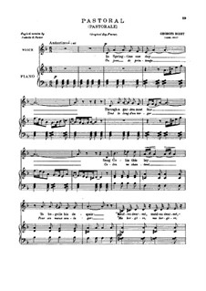 Pastorale: For deep voice by Georges Bizet