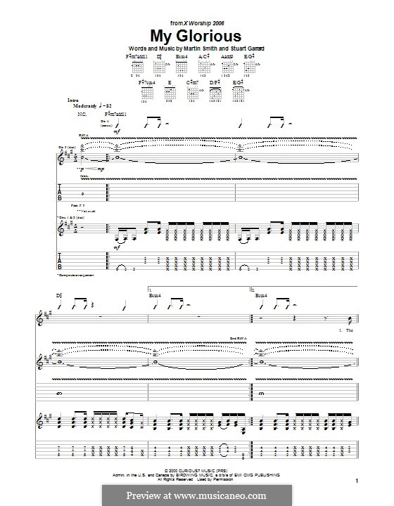 My Glorious (Delirious?): For guitar with tab by Stuart Garrard, Martin Smith