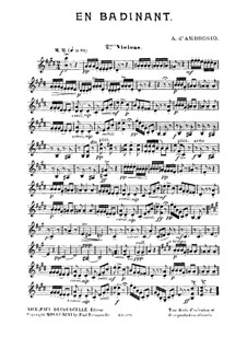 En Badinant: Violins II part by Alfredo D'Ambrosio