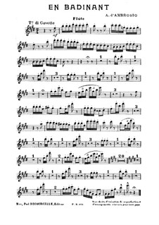 En Badinant: Flute part by Alfredo D'Ambrosio