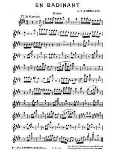 En Badinant: Flute part by Alfredo D'Ambrosio