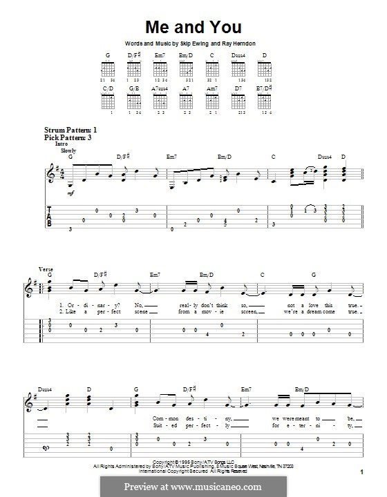 Me and You: For guitar with tab by Ray Herndon, Skip Ewing