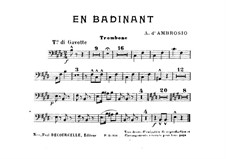 En Badinant: Trombone part by Alfredo D'Ambrosio
