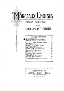 Aubade, Op.17: Score by Alfredo D'Ambrosio