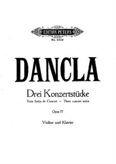 Three Concert Pieces, Op.77: Complete set by Charles Dancla
