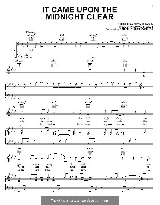 Vocal version: For voice and piano (or guitar) by Richard Storrs Willis