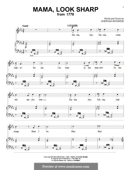 Mama look sharp by s edwards sheet music on musicaneo