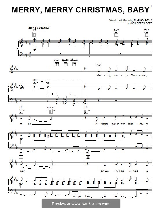 Merry, Merry Christmas, Baby by G. Lopez, M. Sylvia on MusicaNeo
