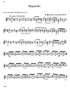 Twelve Bagatelles, Op.4: Bagatelle No.10 by Heinrich Marschner
