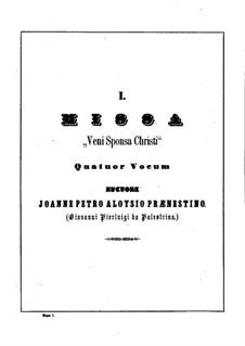 Veni Sponsa Christi: Kyrie by Giovanni da Palestrina