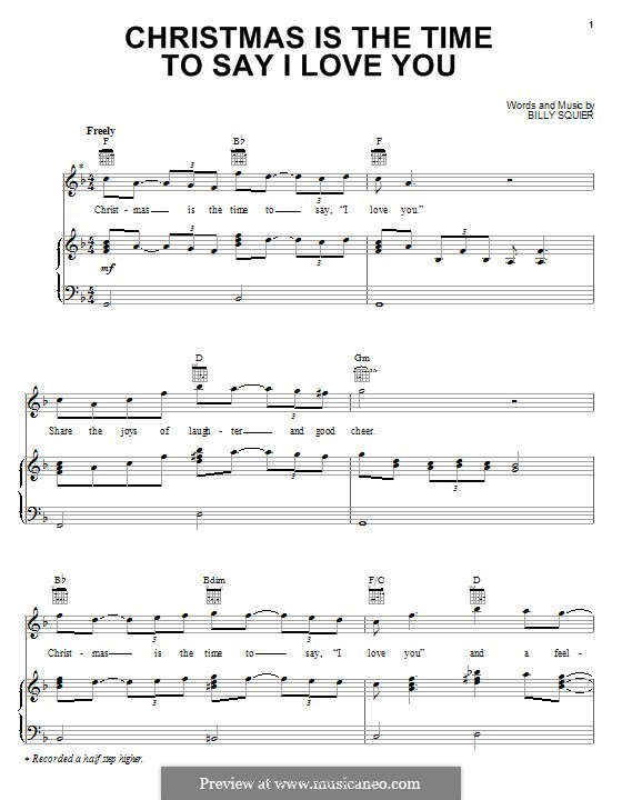 Christmas Is The Time To Say I Love You By B Squier On MusicaNeo Christmas is the time to say i love you by b squier on musicaneo