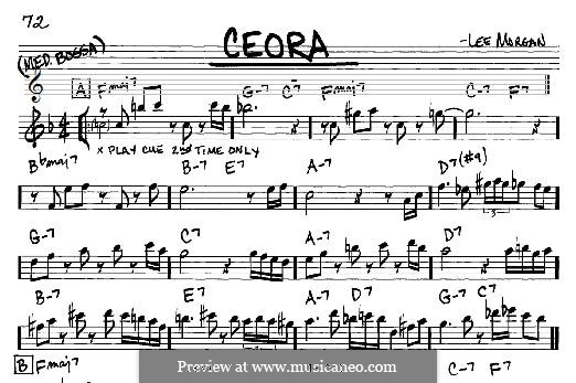 Ceora: For any instrument by Lee Morgan