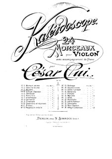 No.3 Musette: Score, solo part by César Cui