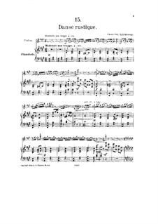 No.15 Danse rustique: Score, solo part by César Cui