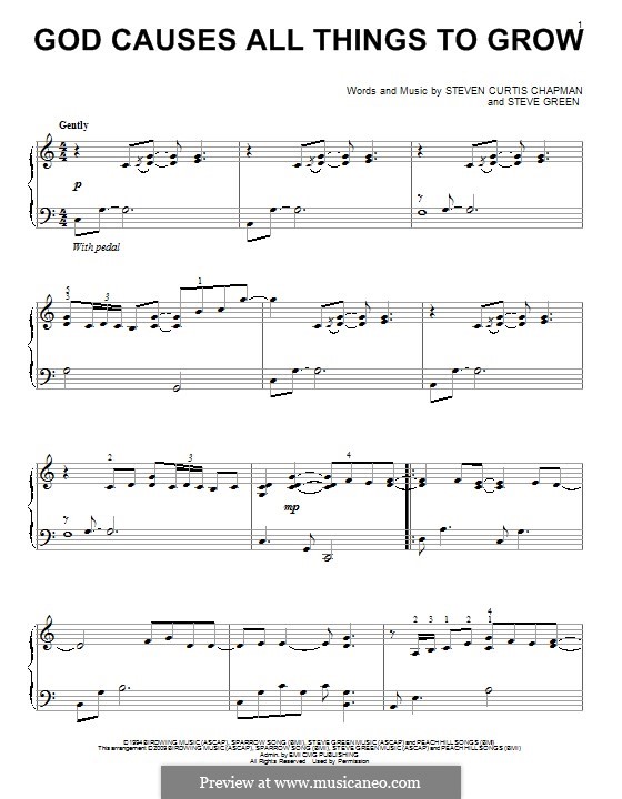God causes all things to grow by s green s c chapman on musicaneo