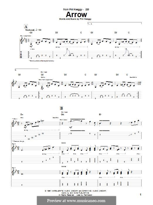 Arrow: For guitar with tab by Phil Keaggy