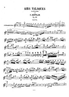 Airs Valaques, Op.10: Solo part by Franz Doppler