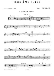 Suite for Winds No.2: French horn part by Théodore Dubois