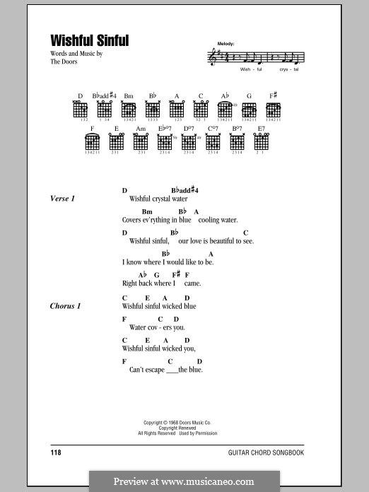 Wishful Sinful: Lyrics and chords by The Doors