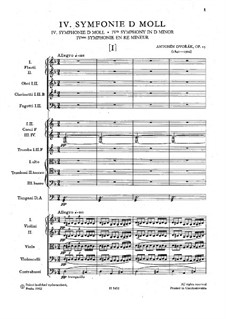 Symphony No.4 in D Minor, B.41 Op.13: Movement I by Antonín Dvořák