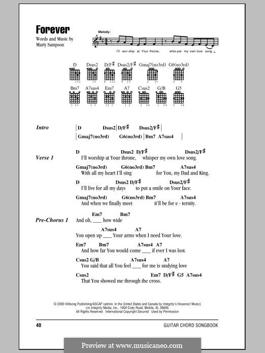 Forever (Hillsong United): Lyrics and chords by Marty Sampson