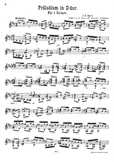 Prelude in D Major: For guitar by Johann Kaspar Mertz