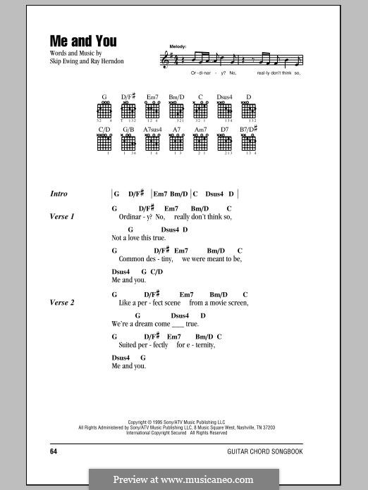 Me and You: Lyrics and chords by Ray Herndon, Skip Ewing