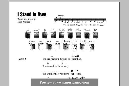 I Stand in Awe: Lyrics and chords by Mark Altrogge