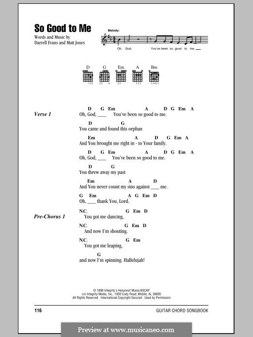 So Good To Me By D Evans M Jones Sheet Music On Musicaneo