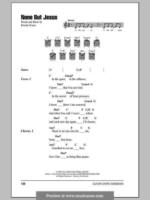 None But Jesus: Lyrics and chords by Brooke Fraser