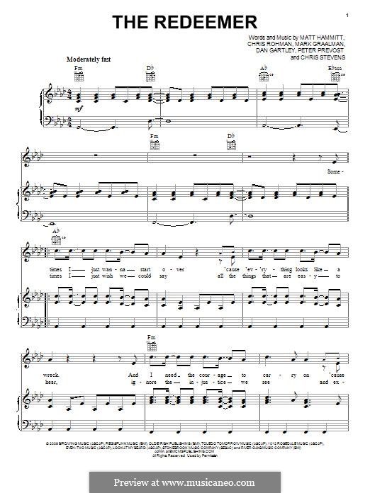 The Redeemer (Sanctus Real) by C. Rohman, M. Hammitt, C. Stevens, M ...