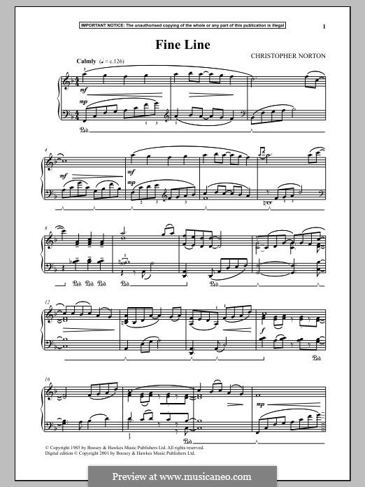 Fine Line: For piano by Christopher Norton