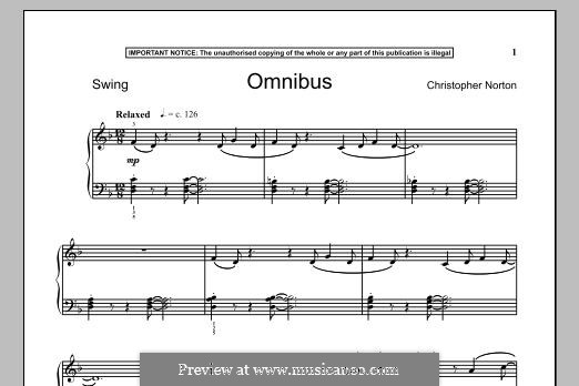 Omnibus: For piano by Christopher Norton