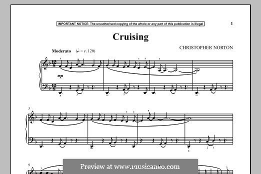 Cruising: For piano by Christopher Norton