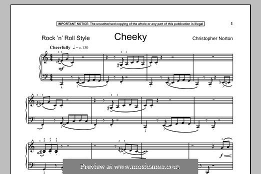 Cheeky Ringer Instrumen Cheeky by C. Norton - sheet music on MusicaNeo