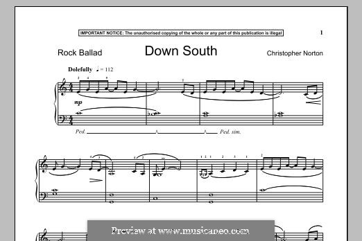 Down South: For piano by Christopher Norton